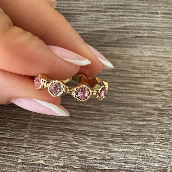 Minimalist Pink Ring N857 - Picture 3 of 5